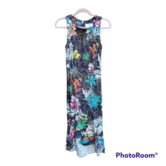 Peter Pilotto Floral Printed Kia Frill Dress Size 6 US - Picture 2 of 9